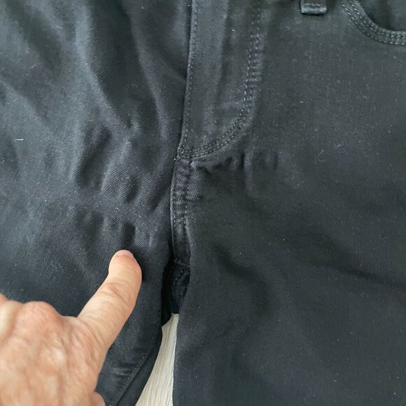 Paige Denim Verdugo Crop Jeans Womens Size 24 Black Stretch Classic Boho College - Picture 7 of 10